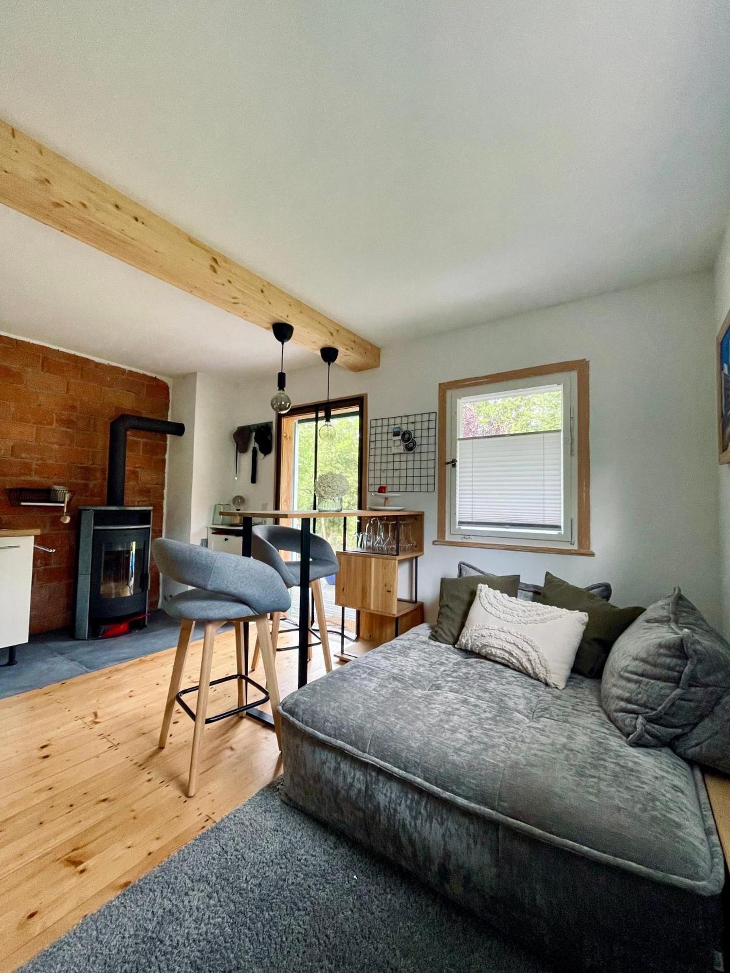Erholen Im Tiny House Am Waldrand Villa Курорт Ойбин Екстериор снимка