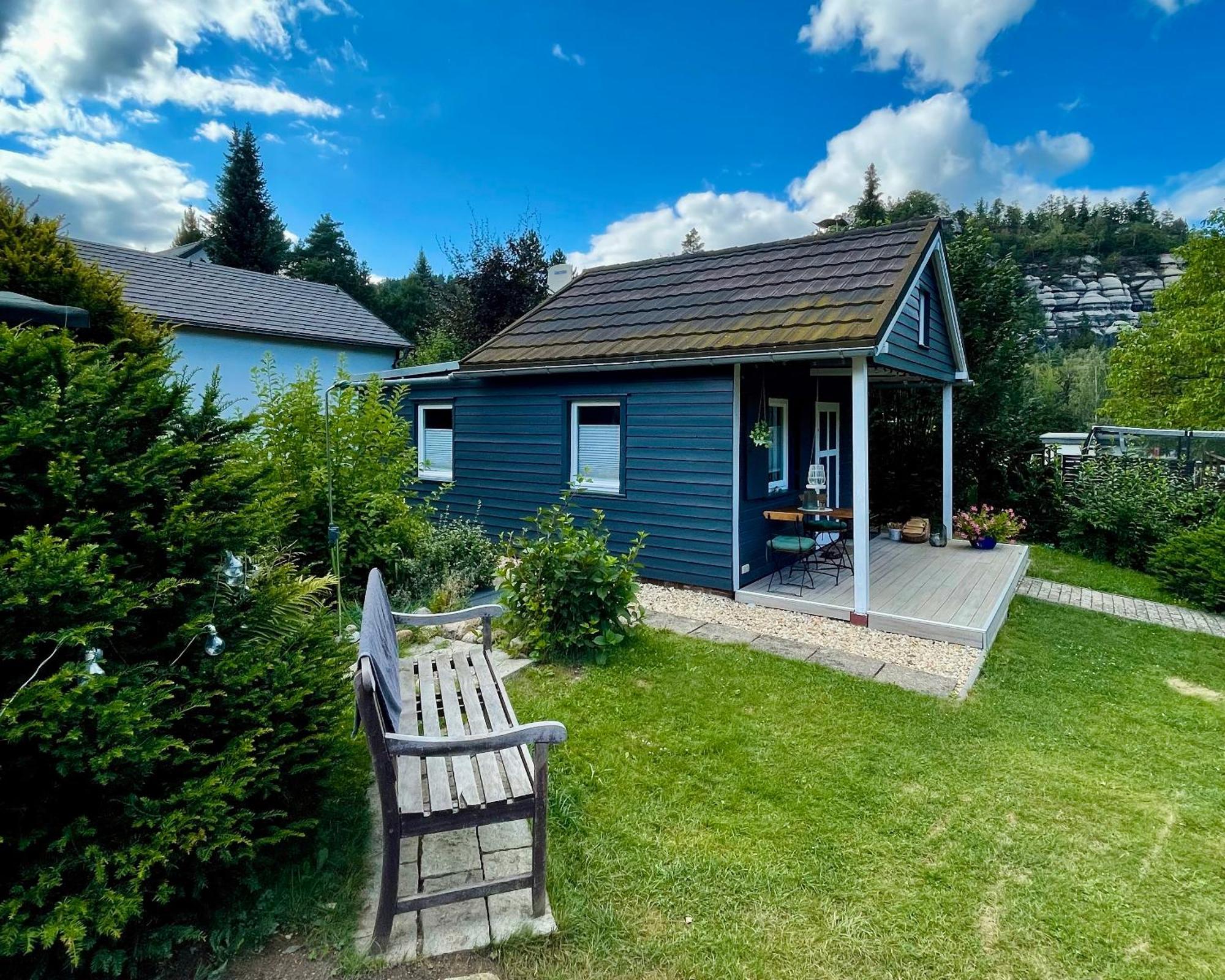Erholen Im Tiny House Am Waldrand Villa Курорт Ойбин Екстериор снимка